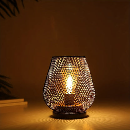 RusticMesh Tischlampen-Set Industriestil und Ambientebeleuchtung