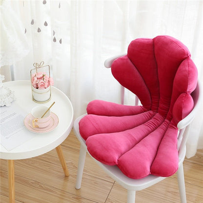 Chic Samt Muschel Kissen - Luxuriöses und stilvolles Kissen für Wohnzimmer, Schlafzimmer