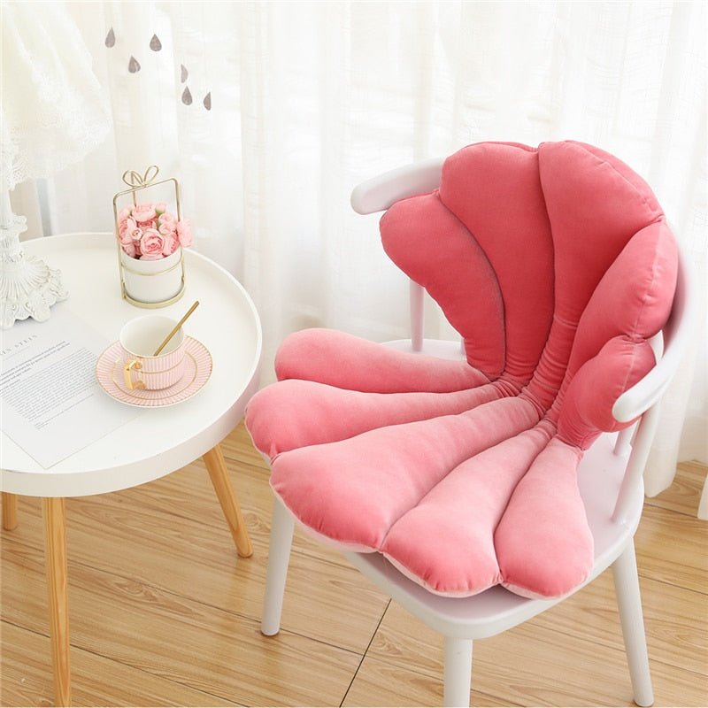 Chic Samt Muschel Kissen - Luxuriöses und stilvolles Kissen für Wohnzimmer, Schlafzimmer
