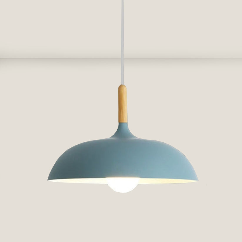 Eichenholz-Deckenlampe im nordischen Design – LED-Holz-Deckenleuchte