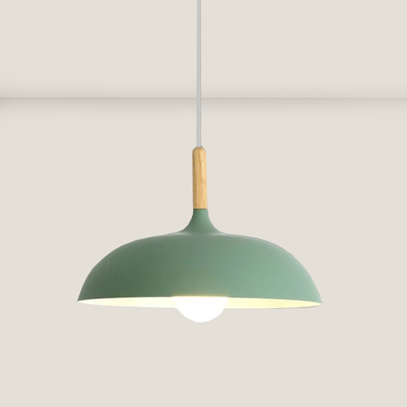 Eichenholz-Deckenlampe im nordischen Design – LED-Holz-Deckenleuchte