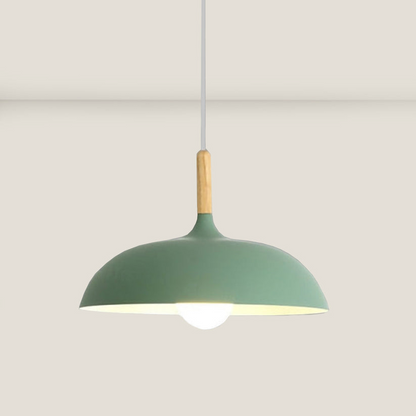 Eichenholz-Deckenlampe im nordischen Design – LED-Holz-Deckenleuchte