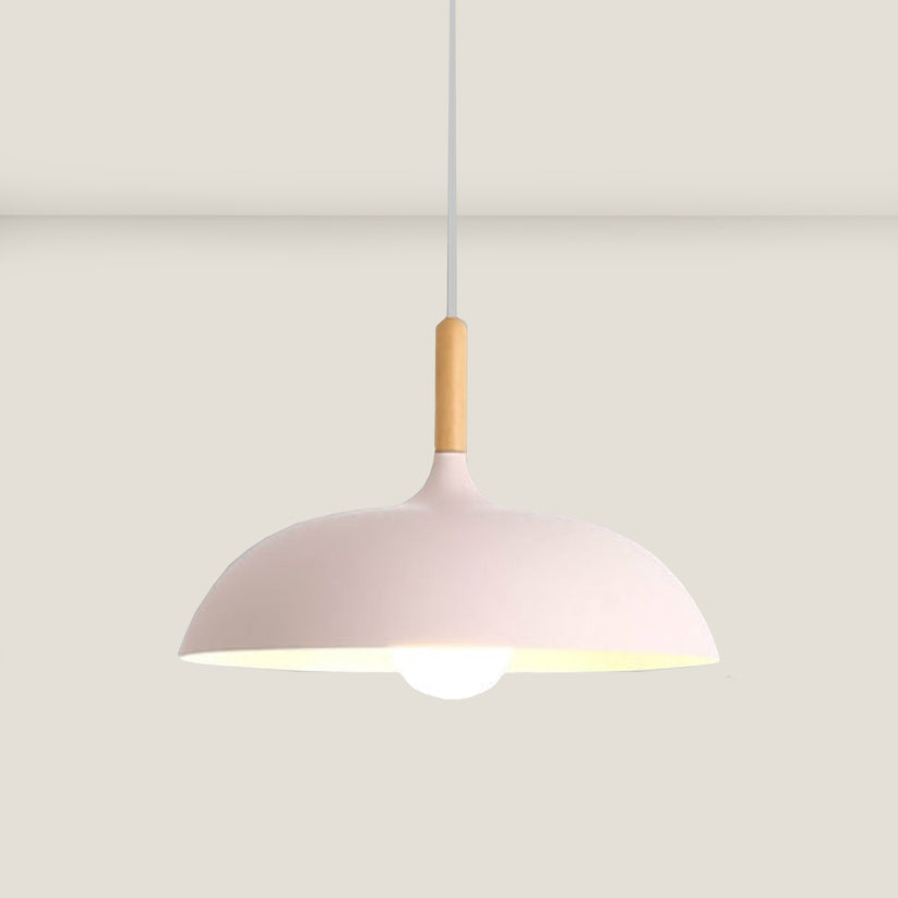 Eichenholz-Deckenlampe im nordischen Design – LED-Holz-Deckenleuchte
