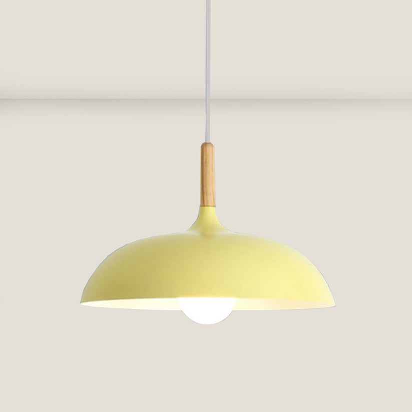 Eichenholz-Deckenlampe im nordischen Design – LED-Holz-Deckenleuchte