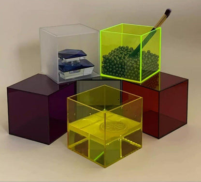 Bunte Acryl-Ausstellungs-Speicherbox