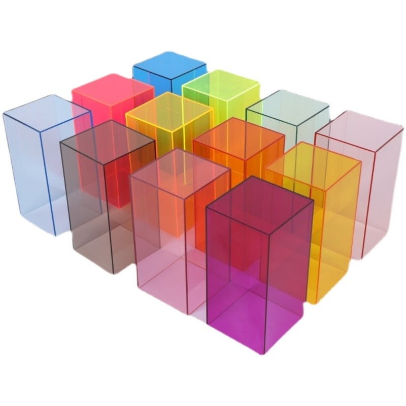 Bunte Acryl-Ausstellungs-Speicherbox