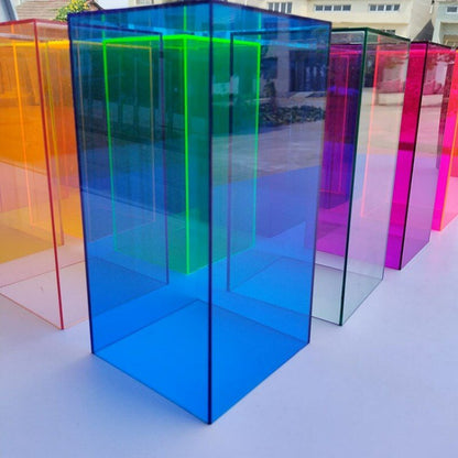 Bunte Acryl-Ausstellungs-Speicherbox