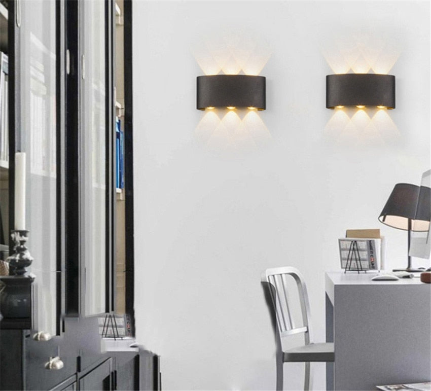 Moderne wasserdichte LED-Wandleuchte für drinnen und draußen | Stilvolle und energieeffiziente Beleuchtung