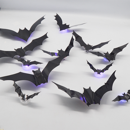 3D Fledermaus LED Wanddekoration — Verwandeln Sie Ihr Zuhause in die gruseligste Halloween-Bühne mit realistischen Flugillusionen!