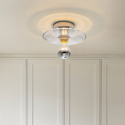 Moderne Wellen-Deckenleuchte – Elegante Glasleuchte für Wohnzimmer oder Schlafzimmer
