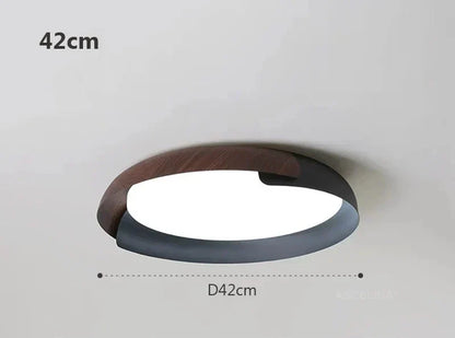Moderne Deckenleuchte mit Holzoptik – Stilvolle LED-Beleuchtung für das Wohnzimmer