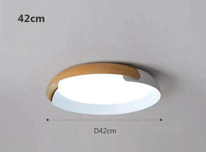 Moderne Deckenleuchte mit Holzoptik – Stilvolle LED-Beleuchtung für das Wohnzimmer
