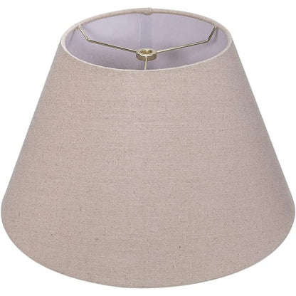 Mittlerer Lampenschirm, Stofflampenschirm für Tischlampe und Stehlampe, 7x13x7,8 Zoll, natürlich belüftetes Leinen, handgemacht, Spinne (weiß)