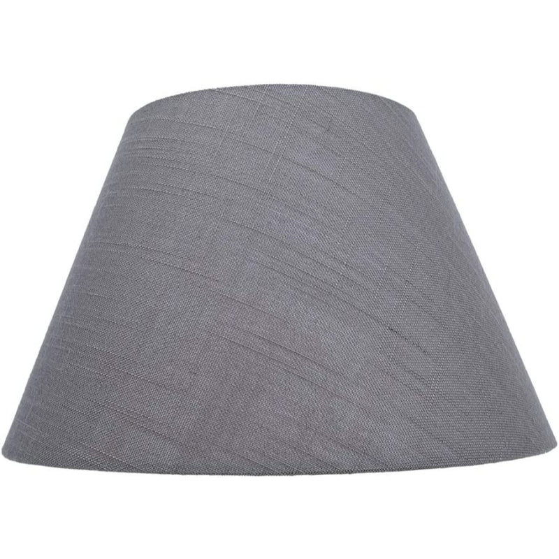 Mittlerer Lampenschirm, Stofflampenschirm für Tischlampe und Stehlampe, 7x13x7,8 Zoll, natürlich belüftetes Leinen, handgemacht, Spinne (weiß)