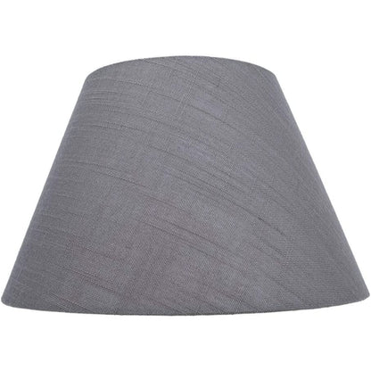 Mittlerer Lampenschirm, Stofflampenschirm für Tischlampe und Stehlampe, 7x13x7,8 Zoll, natürlich belüftetes Leinen, handgemacht, Spinne (weiß)