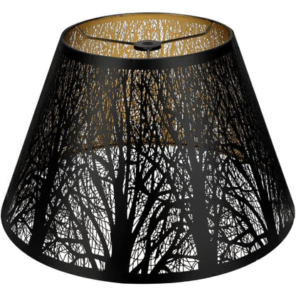 Mittlerer Lampenschirm, Stofflampenschirm für Tischlampe und Stehlampe, 7x13x7,8 Zoll, natürlich belüftetes Leinen, handgemacht, Spinne (weiß)