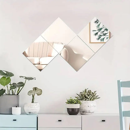 Heim Zeile | 3D Spiegel Wandaufkleber - Moderne Dekoration