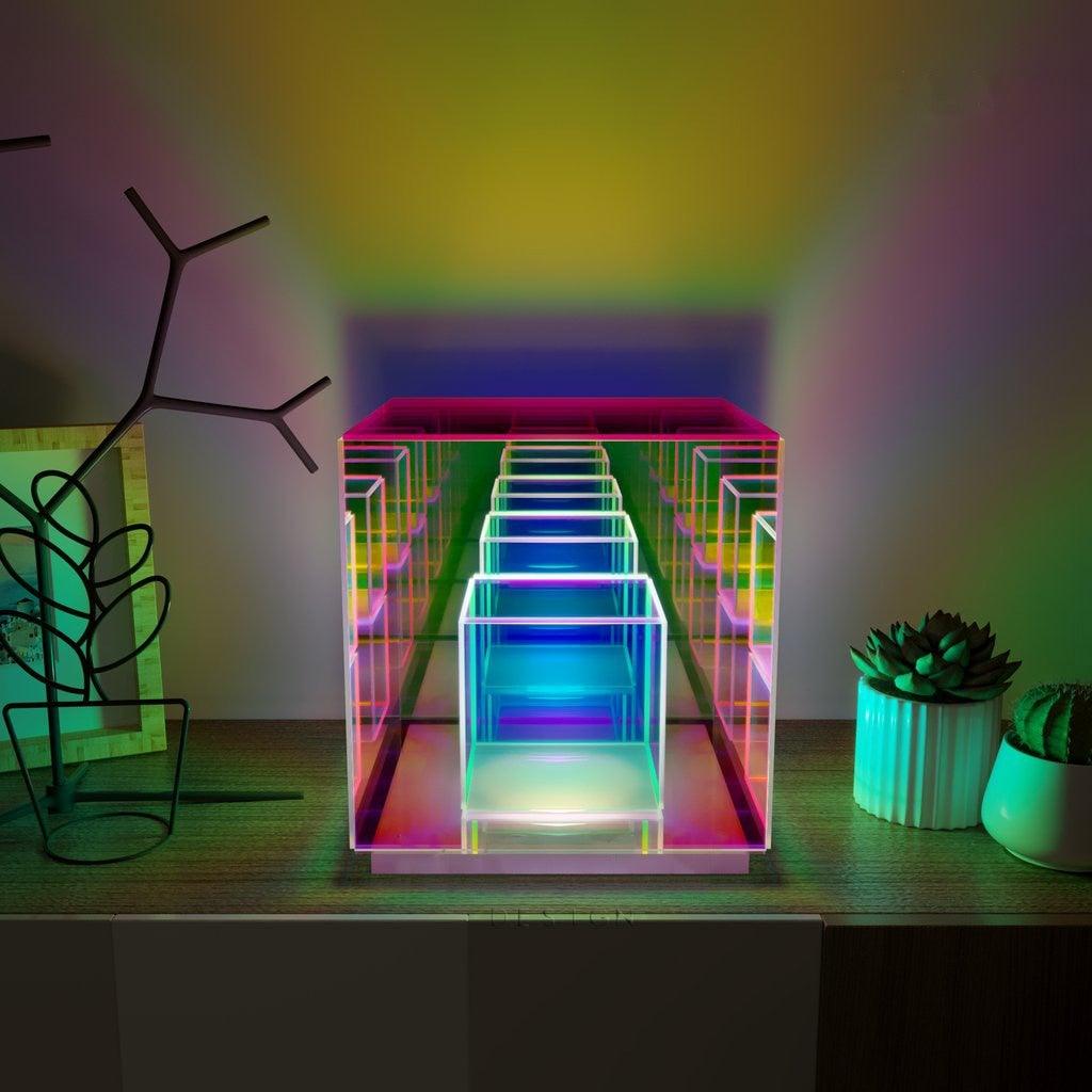 Ewigkeit Rubiks Cube Prisma Lampe