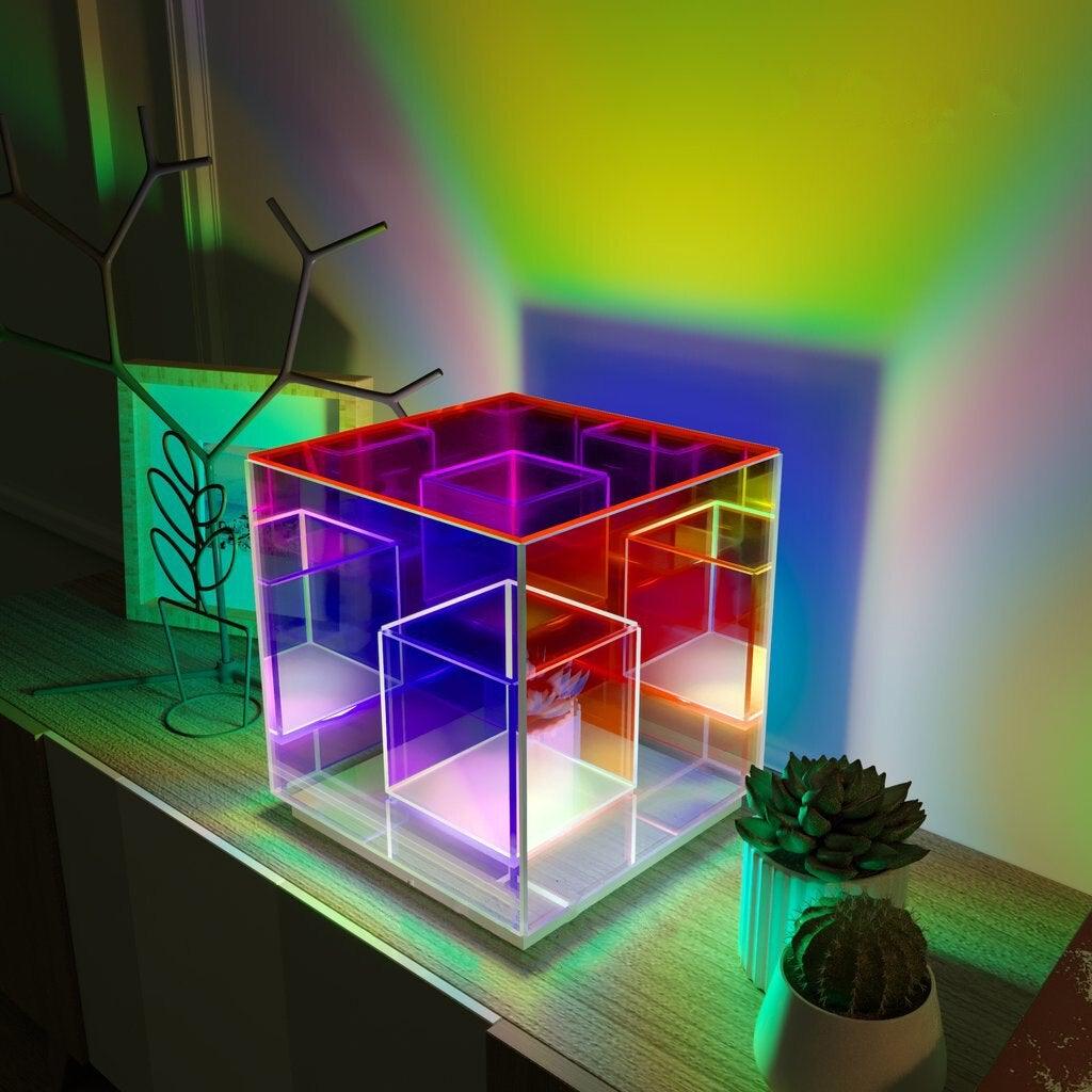 Ewigkeit Rubiks Cube Prisma Lampe