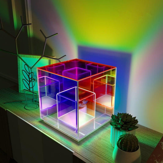 Ewigkeit Rubiks Cube Prisma Lampe