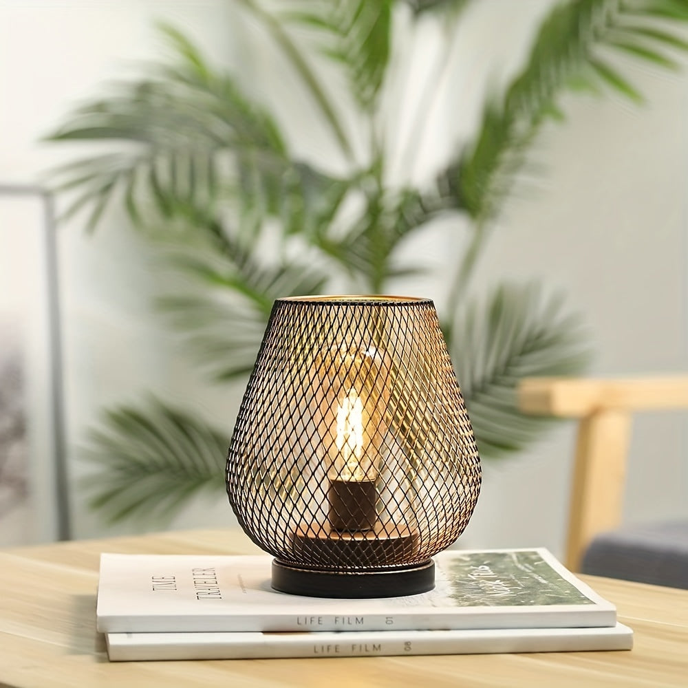 RusticMesh Tischlampen-Set Industriestil und Ambientebeleuchtung
