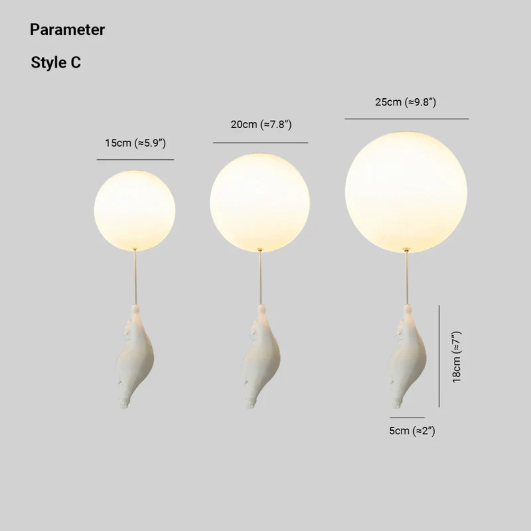 Fateh Deckenleuchten Pendelleuchten Bär Ballon