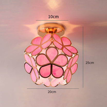 Glas-Blumen-Deckenleuchte - FloraGlow