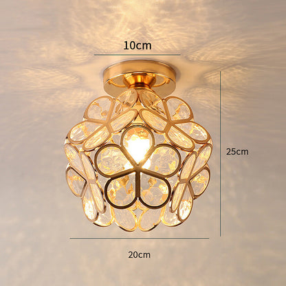 Glas-Blumen-Deckenleuchte - FloraGlow