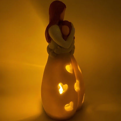 Mutter-Tochter Figur - Flackernder Kerzenhalter - LoveGlow
