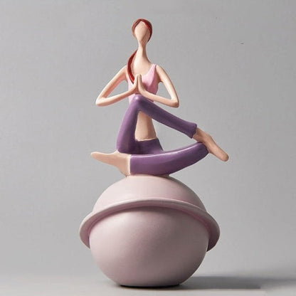 Yoga Lady Figurine Skulptur