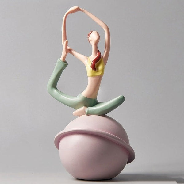 Yoga Lady Figurine Skulptur
