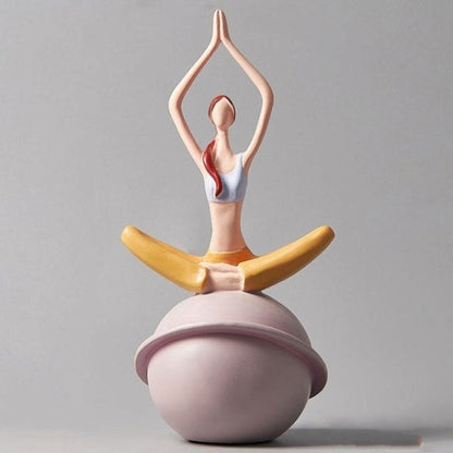 Yoga Lady Figurine Skulptur