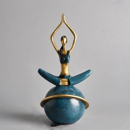 Yoga Lady Figurine Skulptur