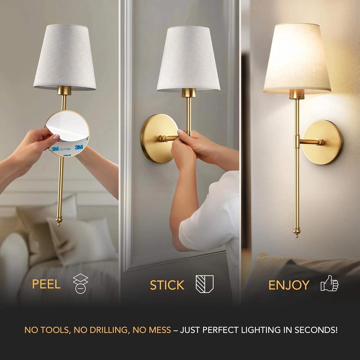 Kabellose Wandlampe Heimlampe