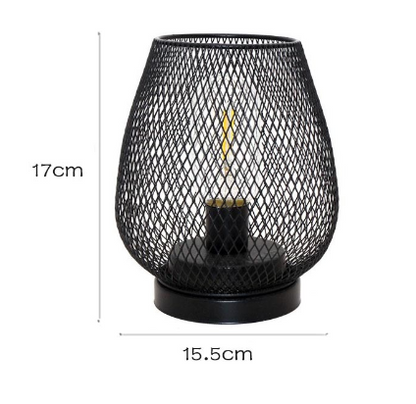 RusticMesh Tischlampen-Set Industriestil und Ambientebeleuchtung