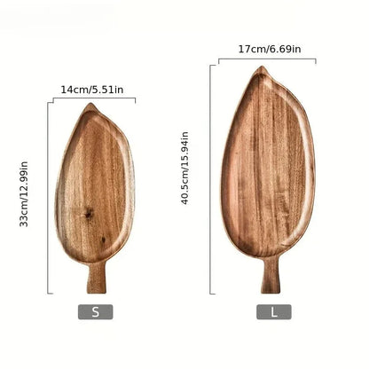 Leaf Wooden Serving Platter - Image 7