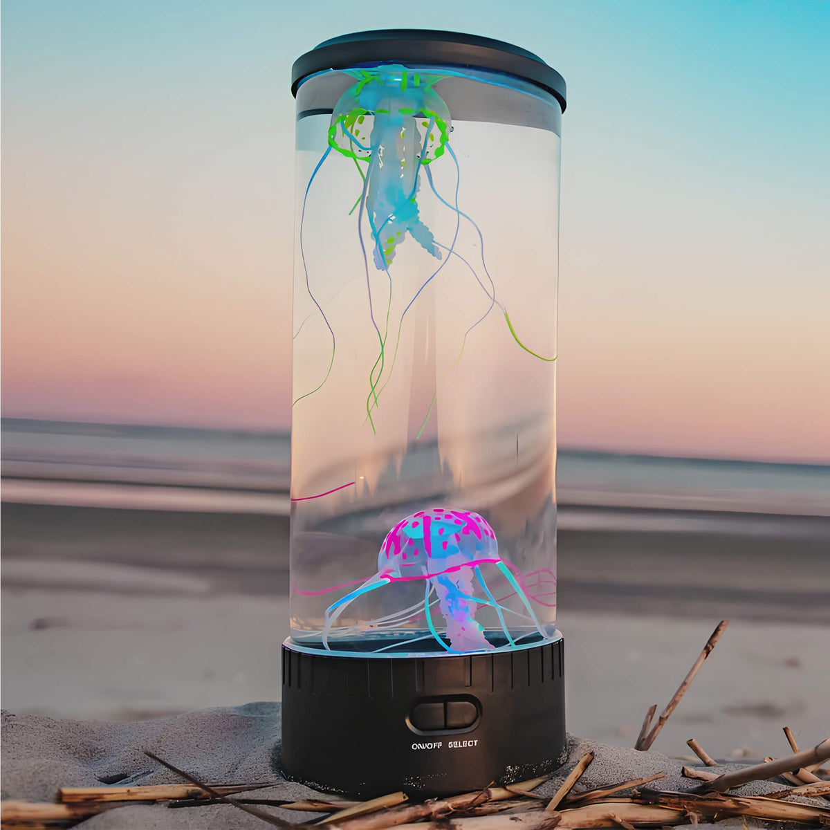 Beruhigende LED-Quallen-Tischlampe