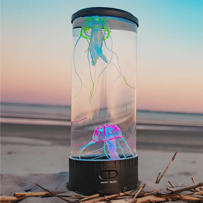 Beruhigende LED-Quallen-Tischlampe
