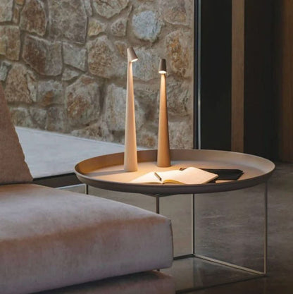 Nordic Minimalist Design Stimmungslicht | Kabellos | LED | Leselampe | Tischlampe