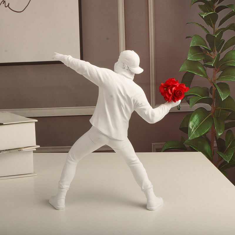 Emrys - Banksy Blumen Provokateur