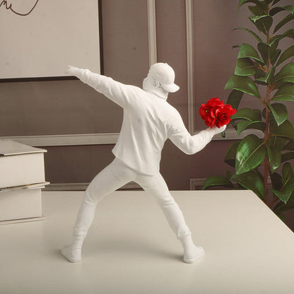 Emrys - Banksy Blumen Provokateur