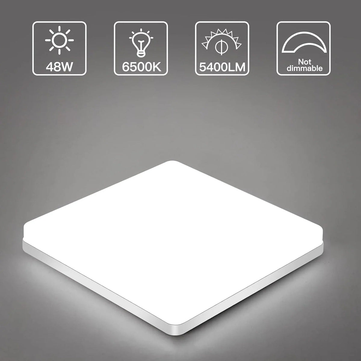 Quadratische LED-Deckenleuchte – Gleichmäßiges, Angenehmes Licht | SuitaHeim Zeilee für Wohnzimmer & Badezimmer