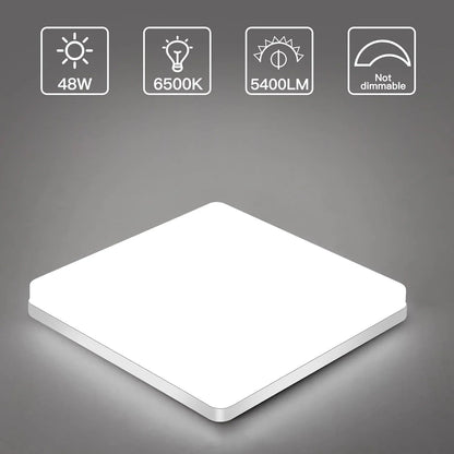 Quadratische LED-Deckenleuchte – Gleichmäßiges, Angenehmes Licht | SuitaHeim Zeilee für Wohnzimmer & Badezimmer