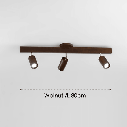 Verstellbare Holz-Deckenlampe Minimalistisch Massivholz