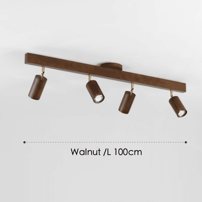 Verstellbare Holz-Deckenlampe Minimalistisch Massivholz