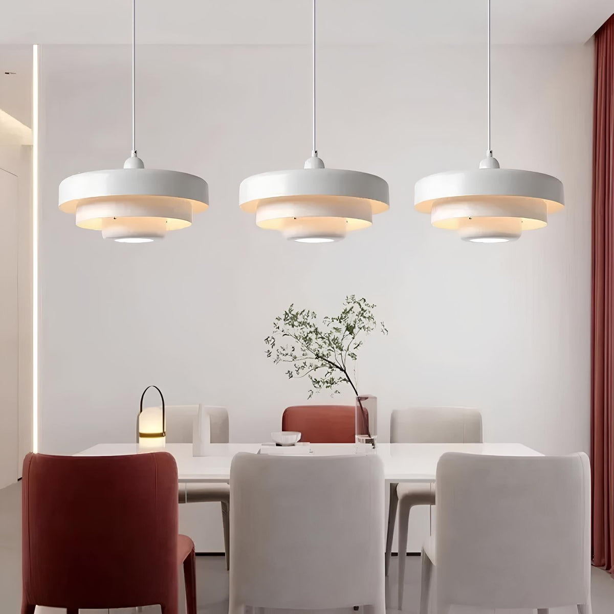ScandiGlow Slim Glass Loft Lampe für modernes nordisches Interieur Zuhause