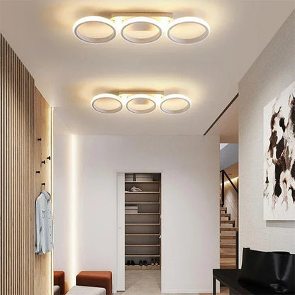Moderner LED-Ring-Kronleuchter – Minimalistische Deckenleuchte für Wohnzimmer und Essbereich