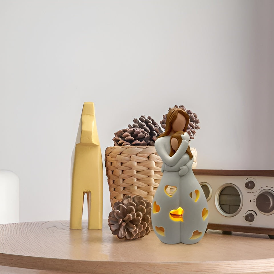 Mutter-Tochter Figur - Flackernder Kerzenhalter - LoveGlow