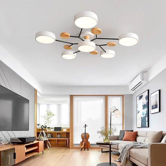Verzweigte LED-Deckenleuchte - NordicGlow
