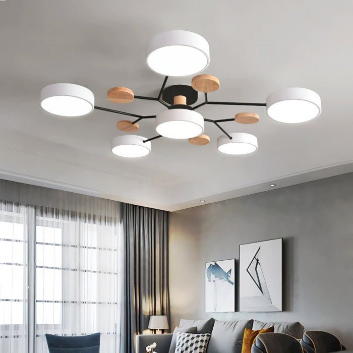 Verzweigte LED-Deckenleuchte - NordicGlow